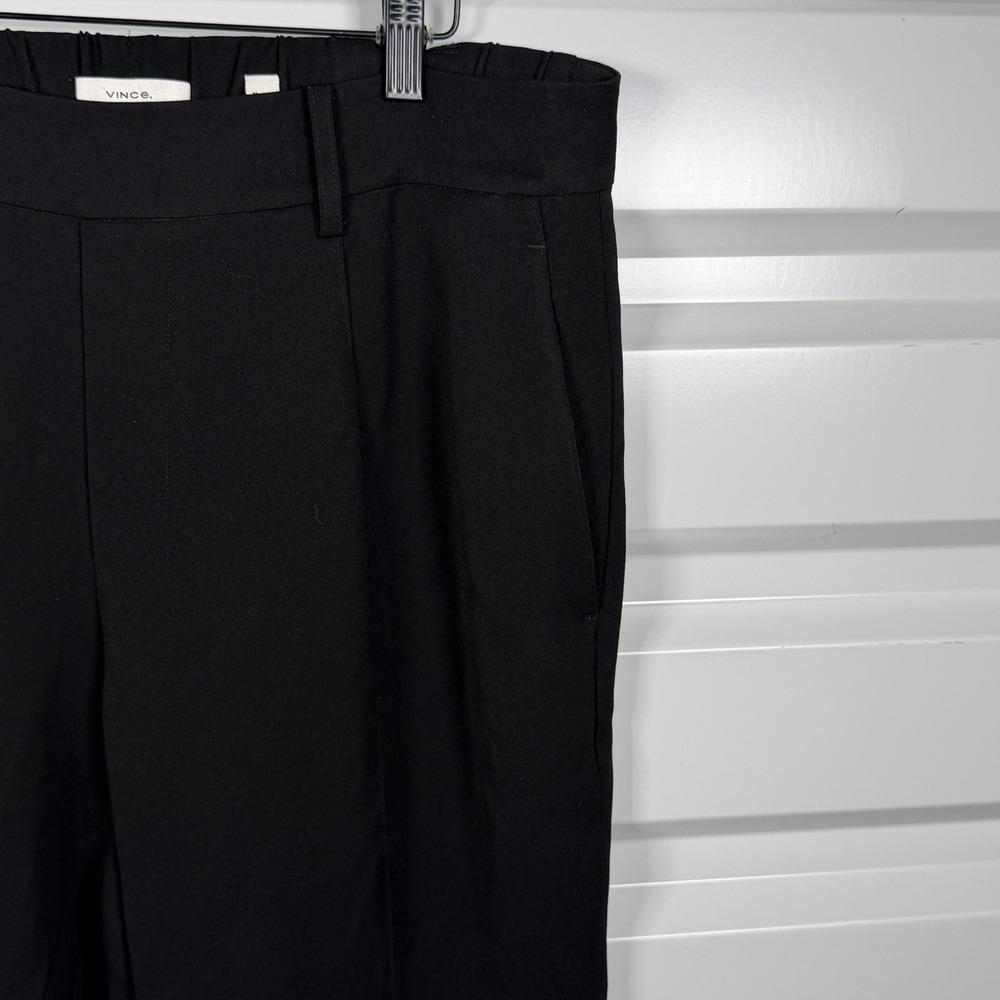 Vince Black Wide Leg‎ Pleated Ankle Pants L G - Picture 3 of 6